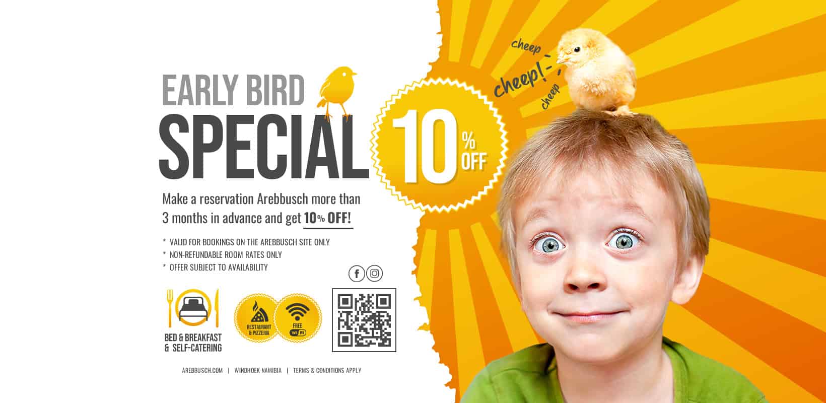 Arebbusch Travel Lodge Early Bird Booking Special Arebbusch Travel Lodge Early Bird Booking Special