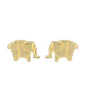 Origami Elephant Earrings | African Memories Collection | Arebbusch Market