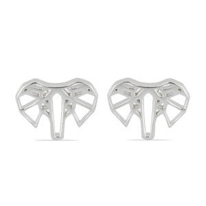 Avant-Garde Elephant Face Earrings | African Memories Collection | Arebbusch Market